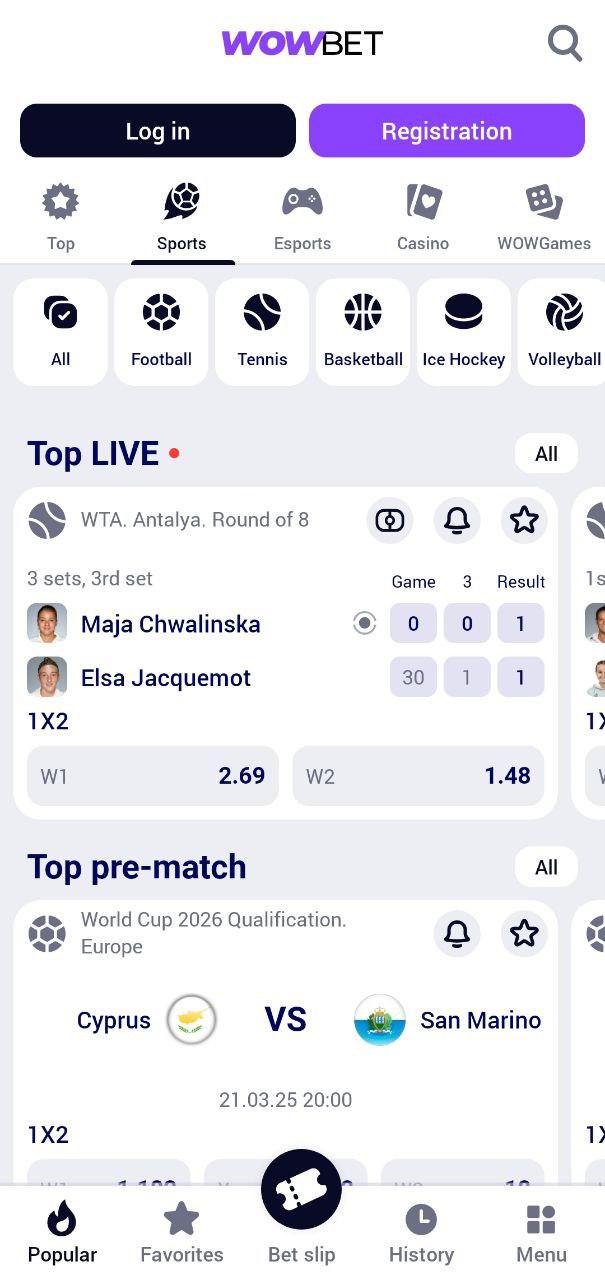 Погружение в мир азартных игр Wowbet на русском